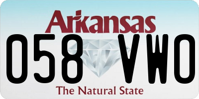 AR license plate 058VWO