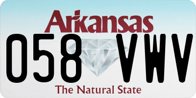 AR license plate 058VWV