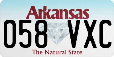 AR license plate 058VXC