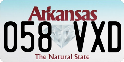 AR license plate 058VXD