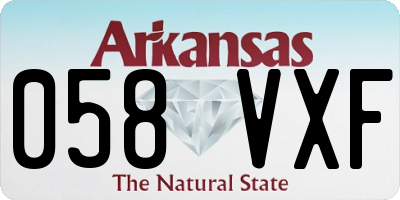 AR license plate 058VXF