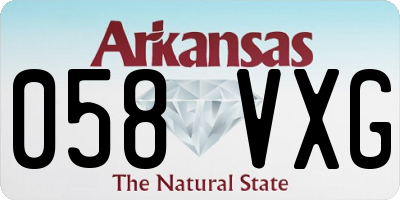 AR license plate 058VXG