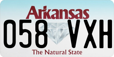 AR license plate 058VXH