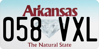 AR license plate 058VXL