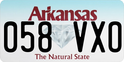 AR license plate 058VXO