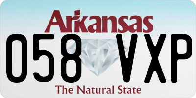 AR license plate 058VXP