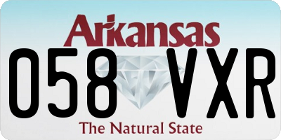 AR license plate 058VXR