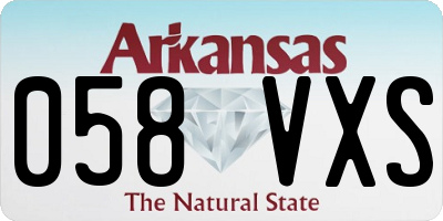 AR license plate 058VXS