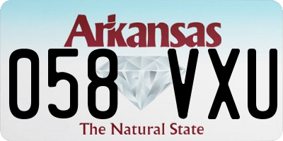 AR license plate 058VXU