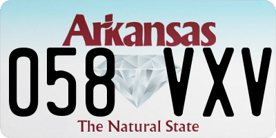 AR license plate 058VXV