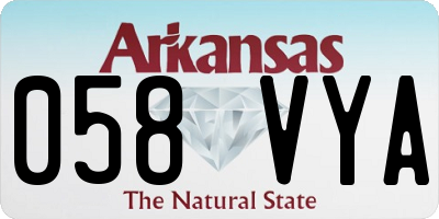 AR license plate 058VYA