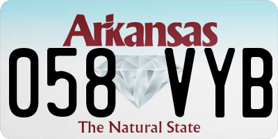AR license plate 058VYB