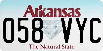 AR license plate 058VYC