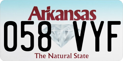 AR license plate 058VYF