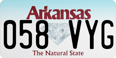AR license plate 058VYG
