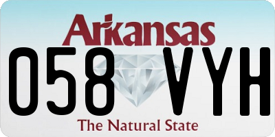 AR license plate 058VYH