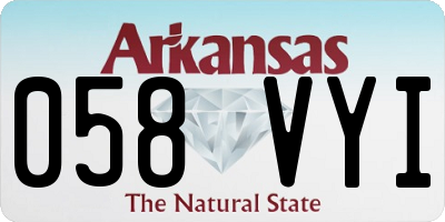 AR license plate 058VYI
