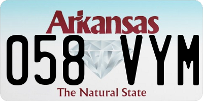AR license plate 058VYM
