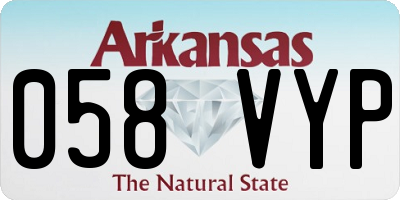 AR license plate 058VYP