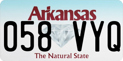 AR license plate 058VYQ