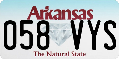 AR license plate 058VYS