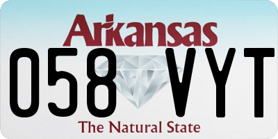 AR license plate 058VYT