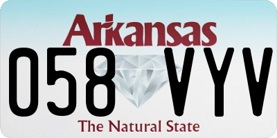 AR license plate 058VYV