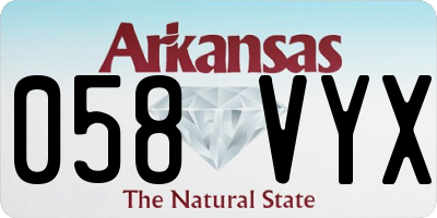 AR license plate 058VYX