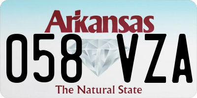 AR license plate 058VZA