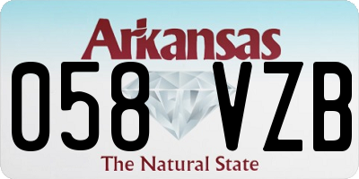 AR license plate 058VZB