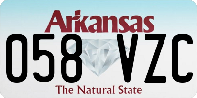 AR license plate 058VZC