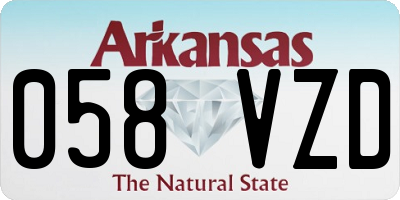 AR license plate 058VZD