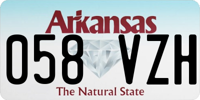 AR license plate 058VZH