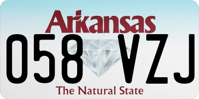 AR license plate 058VZJ