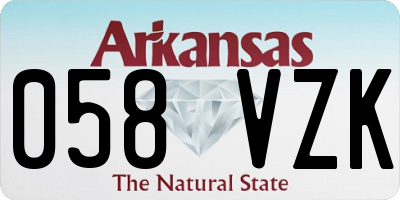 AR license plate 058VZK