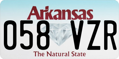 AR license plate 058VZR