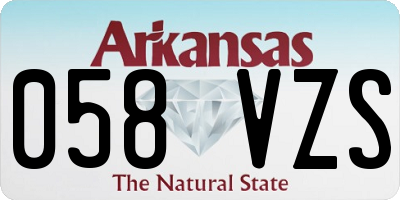 AR license plate 058VZS