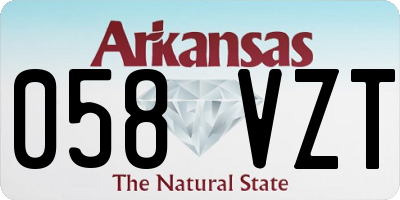 AR license plate 058VZT