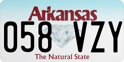AR license plate 058VZY