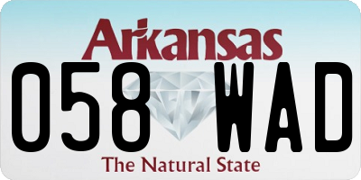 AR license plate 058WAD