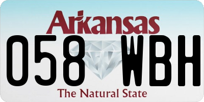 AR license plate 058WBH