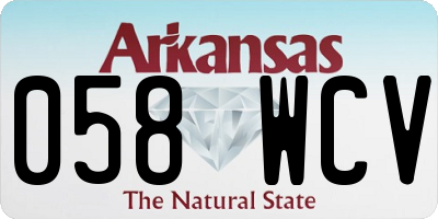 AR license plate 058WCV