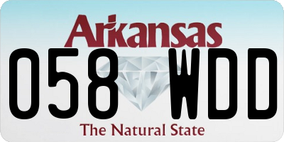 AR license plate 058WDD