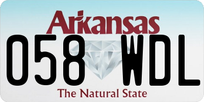 AR license plate 058WDL