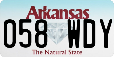 AR license plate 058WDY