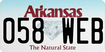AR license plate 058WEB