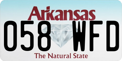 AR license plate 058WFD