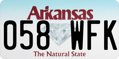 AR license plate 058WFK
