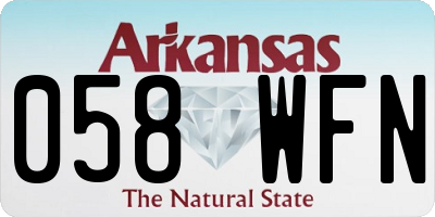 AR license plate 058WFN
