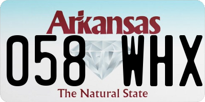 AR license plate 058WHX